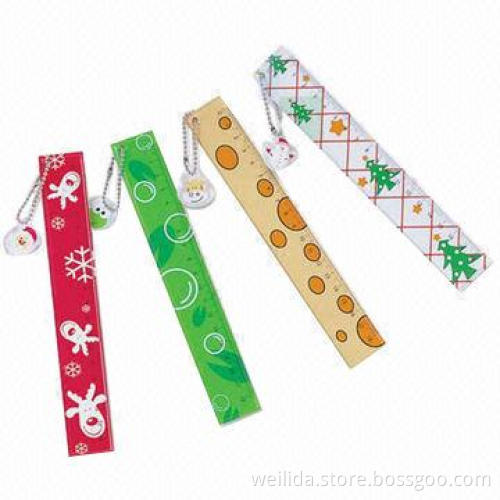 Soft PVC Ruler with Keychain, Made of 0.4mm PVC Material